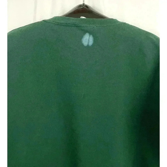 VTG Lee Green Crewneck Sweatshirt Mens LARGE Heavy Cotton Made in USA - Picture 13 of 13